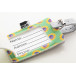 CreaFelt Tag blanc gris étiquette de bagage RPET personnalisable 