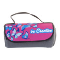 Reporta gris  couverture polaire RPET, personnalisable 