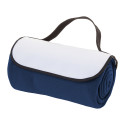 Reporta bleu foncé  couverture polaire RPET, personnalisable 