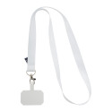 Subyard Mobile RPET blanc  tour de cou avec insert portable en RPET personnalisable 