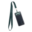 Subyard Mobile RPET wit  custom made mobiele telefoonhouder met RPET sleutelkoord 
