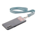 Subyard Mobile RPET wit  custom made mobiele telefoonhouder met RPET sleutelkoord 