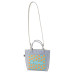 CreaFelt Cross white grey custom RPET crossbody bag 