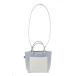 CreaFelt Cross wit grijs custom made RPET crossbody tas 