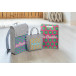 CreaFelt Cross white grey custom RPET crossbody bag 