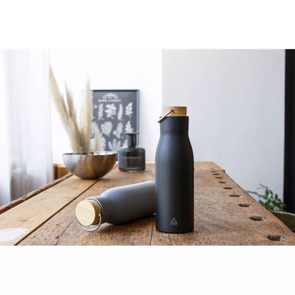 Ressobo black  insulated bottle 