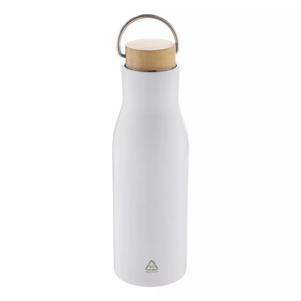 Ressobo white  insulated bottle 