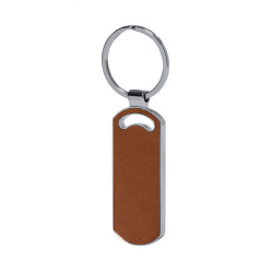 Behok brown  keyring, rectangle 