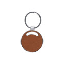 Behok bruin  sleutelhanger, cirkel 
