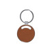 Behok bruin  sleutelhanger, cirkel 