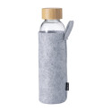 Tokol donker grijs  glazen fles 