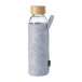 Tokol donker grijs  glazen fles 