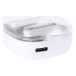 Signal white  transparent wireless earphones 
