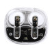 Signal white  transparent wireless earphones 