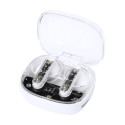 Signal white  transparent wireless earphones 