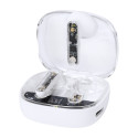 Signal white  transparent wireless earphones 