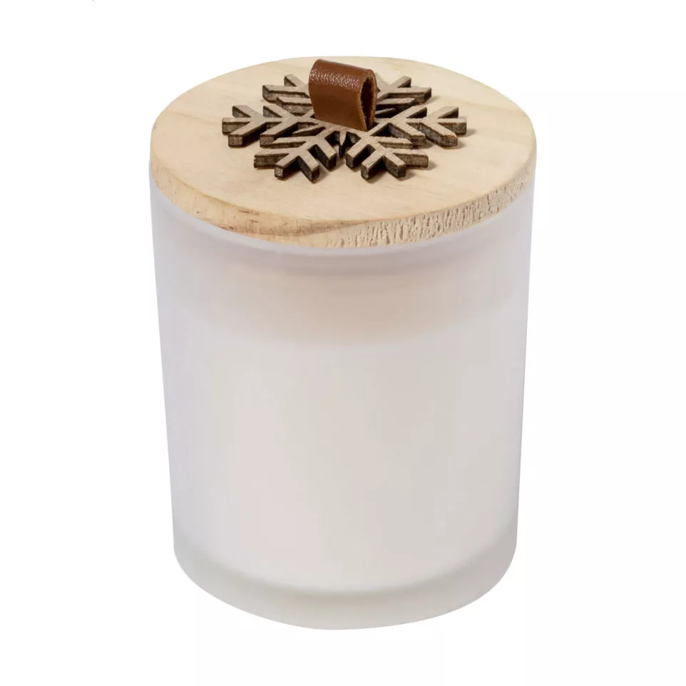 Flandle blanc  bougie Noël 