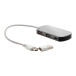 Raluhub zilver  USB hub 