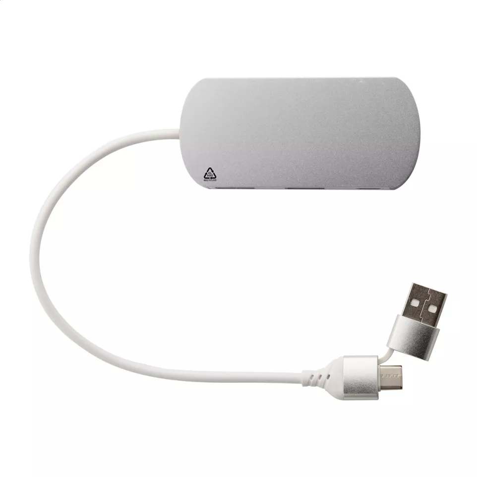 Raluhub argenté  port USB 