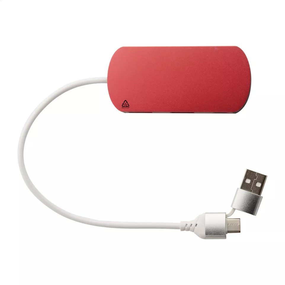 Raluhub rouge  port USB 