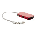 Raluhub red  USB hub 