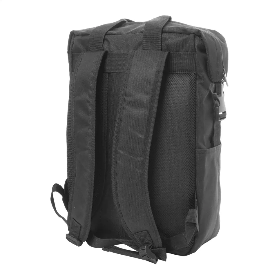 Ellison black  RPET backpack 