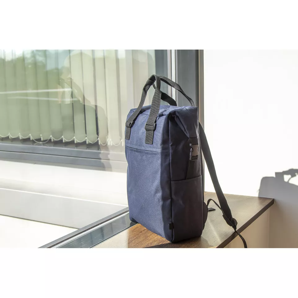 Ellison bleu foncé  Sac à dos en RPET 