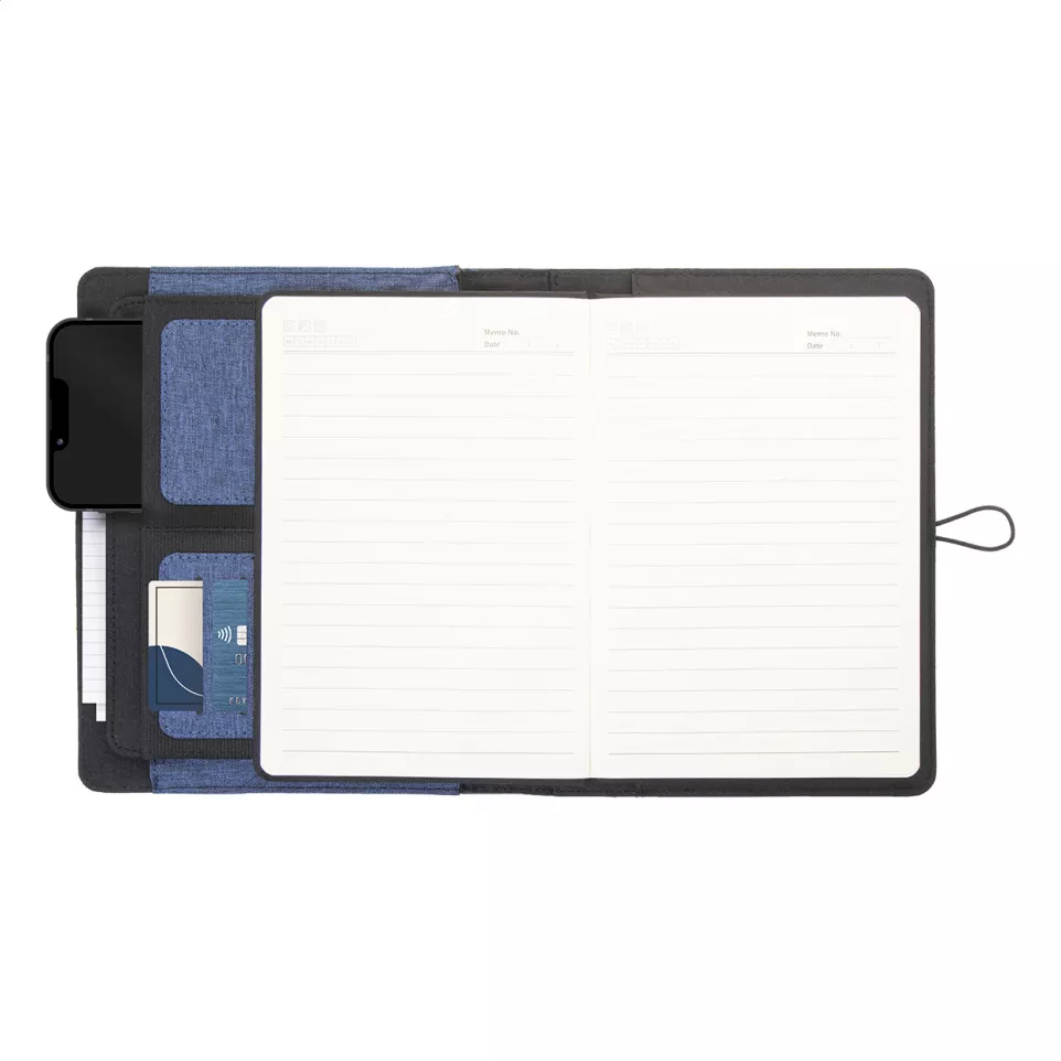 Shepherd A5 blauw  RPET-documentmap 