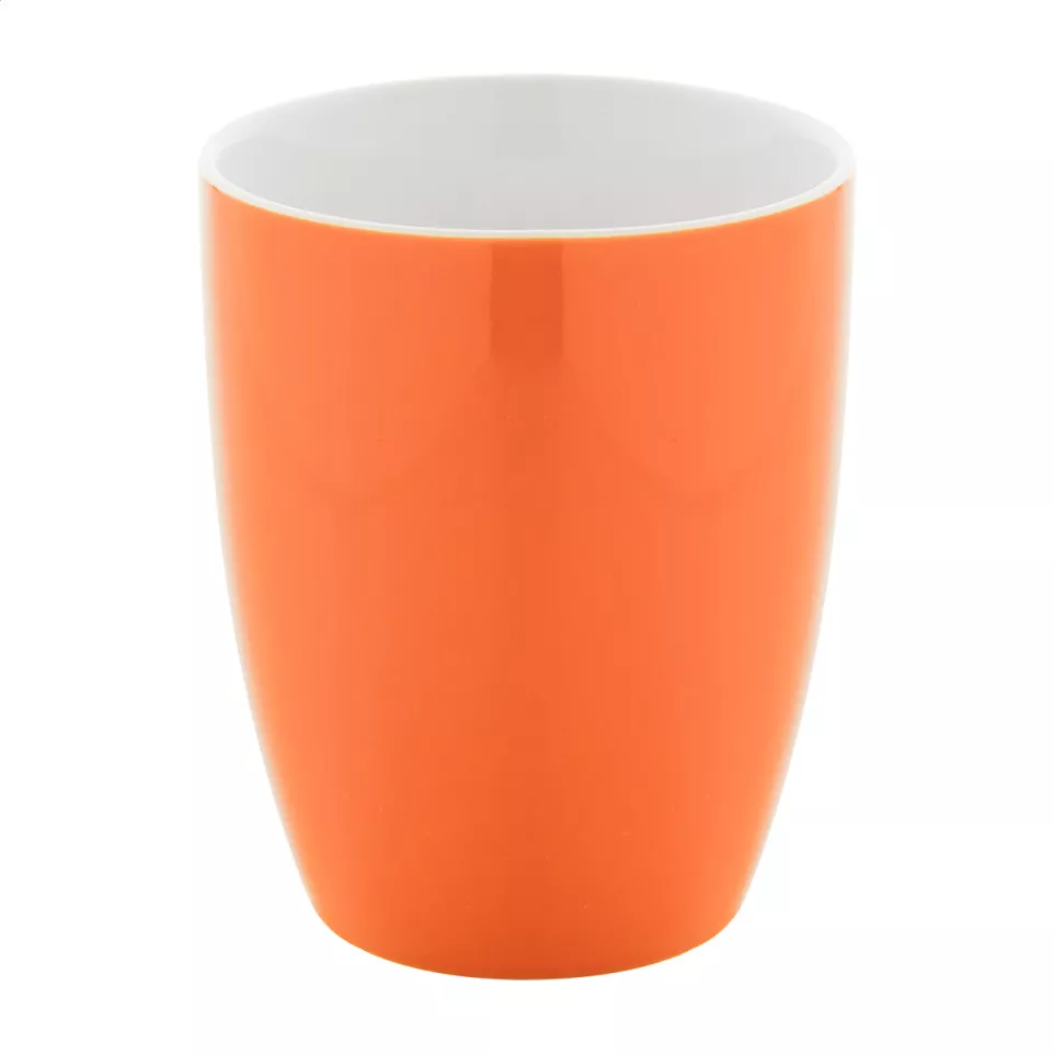 Gaia orange blanc mug  