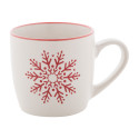 Snoflinga rood  Kerst mok 