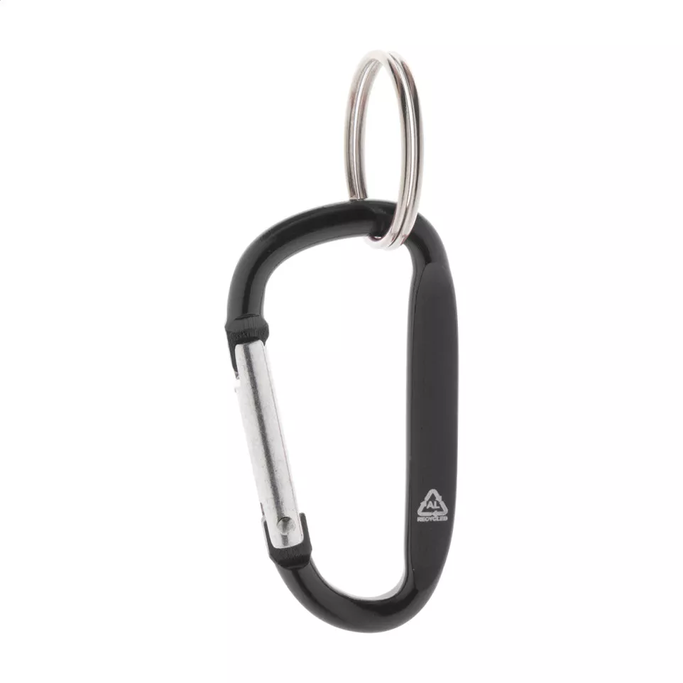 Ralubiner zwart  sleutelhanger 