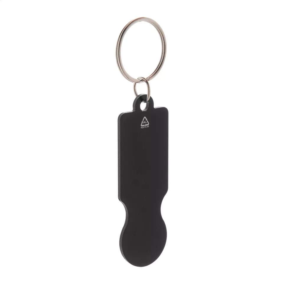 RaluCart black  trolley coin keyring 