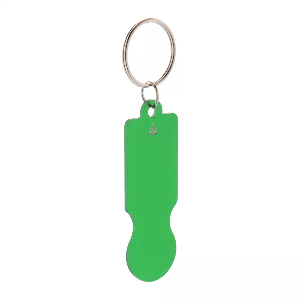 RaluCart green  trolley coin keyring 