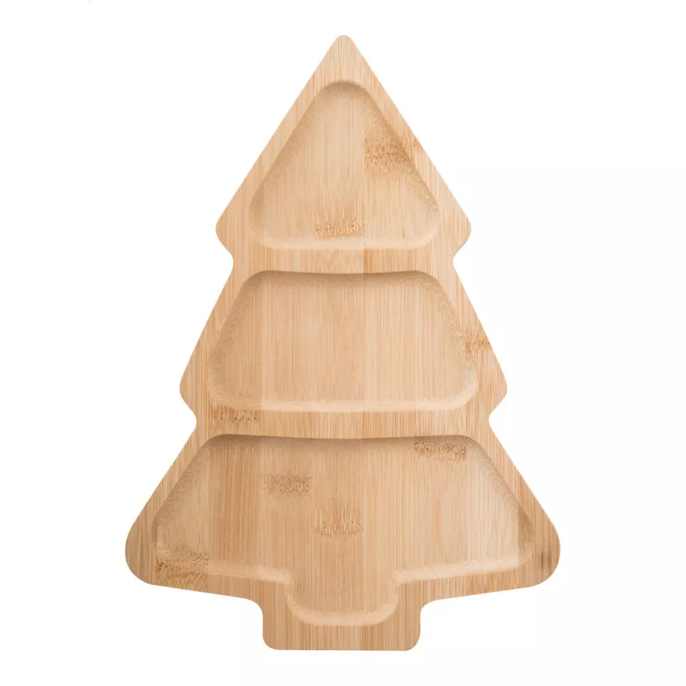 Kongle natural  Christmas snack plate 