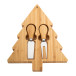 Jarlsberg natural  Christmas cheese knife set 