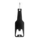 Kaipi black  bottle opener keyring 