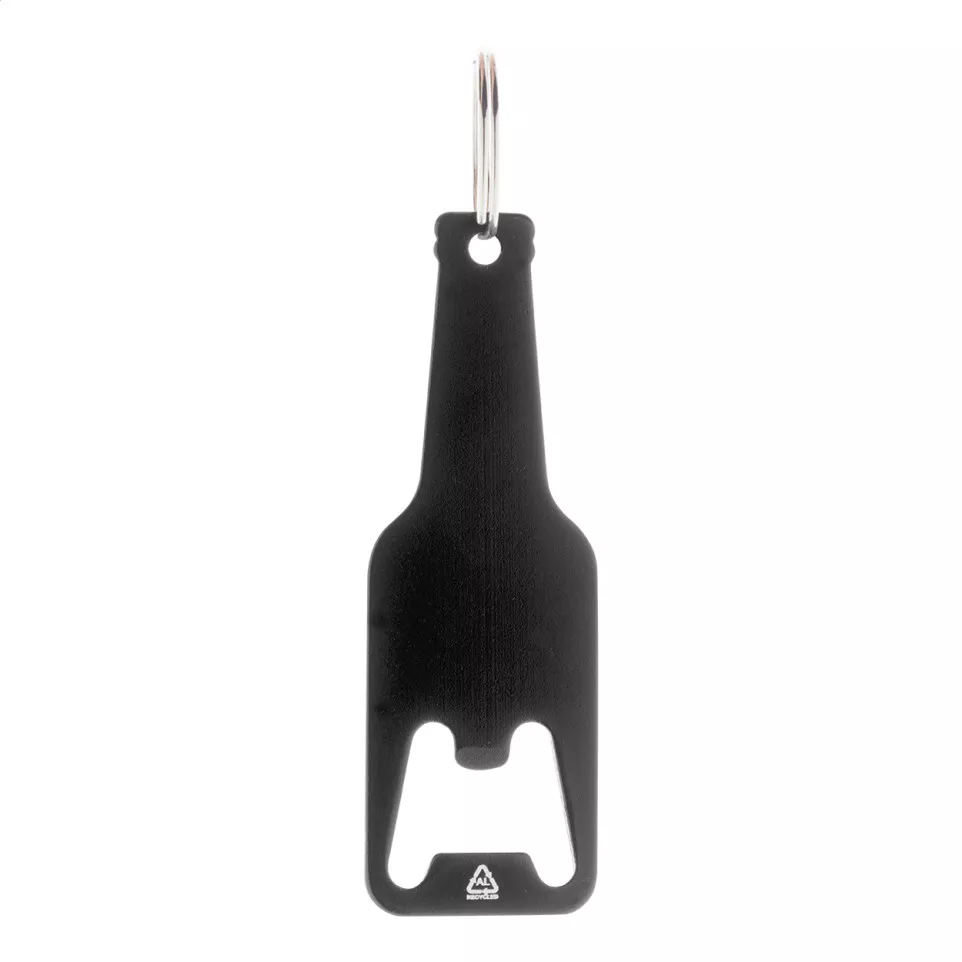 Kaipi black  bottle opener keyring 