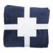 Vantaa bleu foncé  couverture en flanelle RPET 