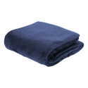 Vantaa bleu foncé  couverture en flanelle RPET 