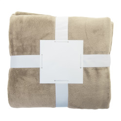 Vantaa beige  RPET flanellen deken 