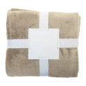 Vantaa beige  RPET flanellen deken 