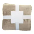 Vantaa beige  couverture en flanelle RPET 