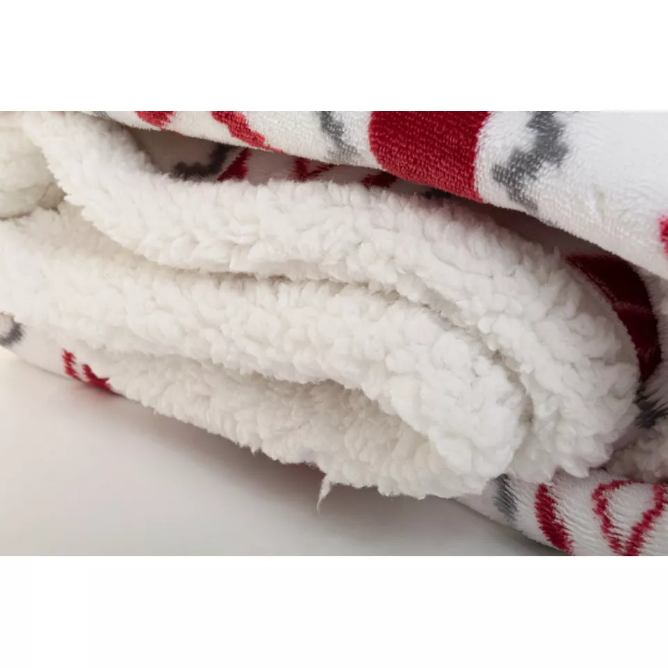 Hobborn meerkleurig  RPET Kerst deken 