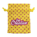 SuboGift S jaune  sac cadeau personnalisé, petit 