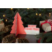 Narkaus rouge  sapin de Noël de bureau 