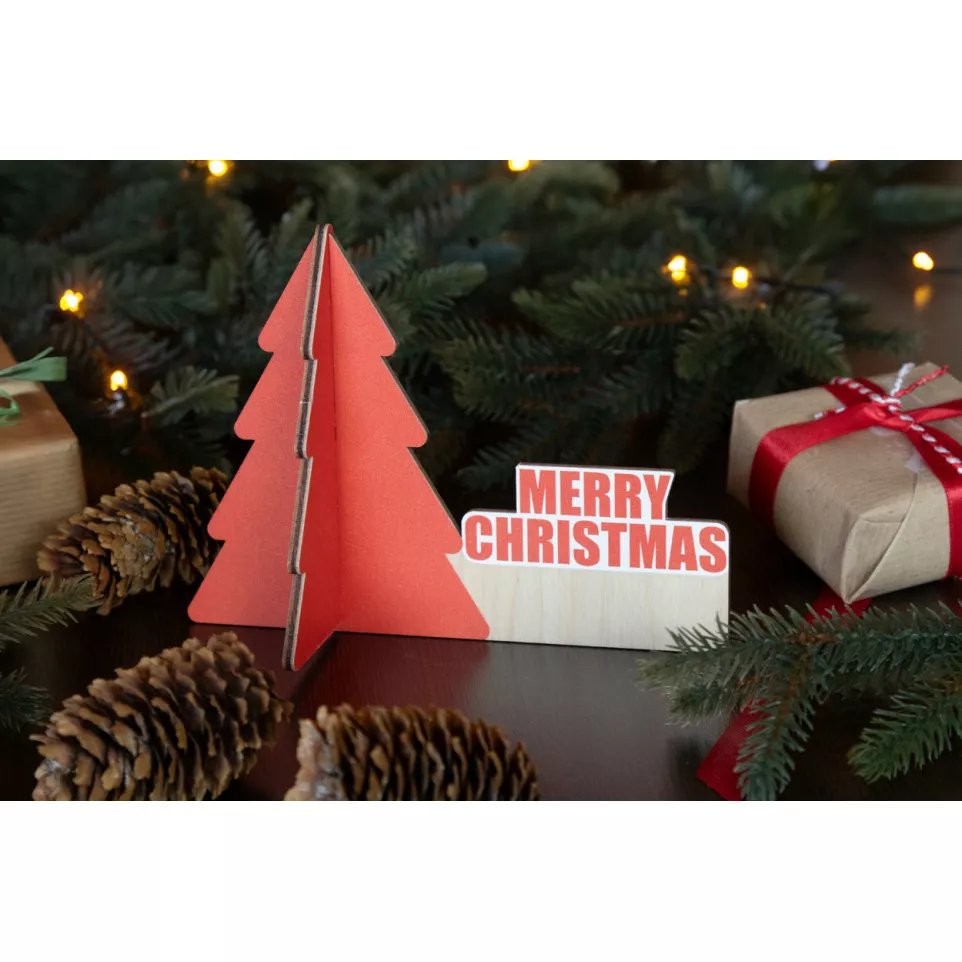 Narkaus red  desk Christmas tree 