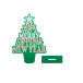 Kampsala green  desk Christmas tree 