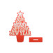 Kampsala red  desk Christmas tree 
