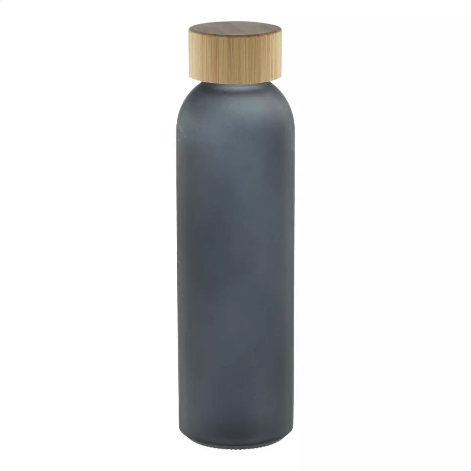 Cloody zwart  glazen fles 