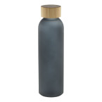 Cloody zwart  glazen fles 